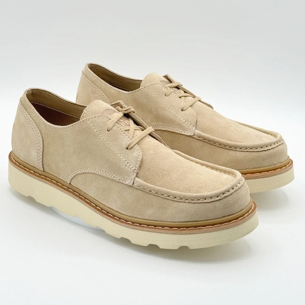 Sorel Slabtown 62 Stoic Shoes Size 9.5 Mens Canoe / Ceramic Suede Moc Toe NEW